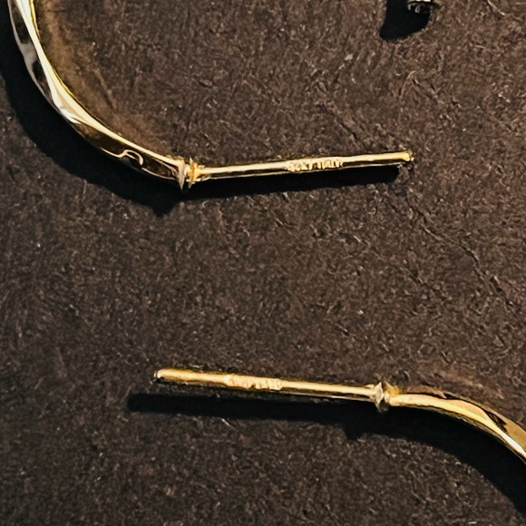 New MIA FIORE 14KKT Gold 20mm Hoop Earrings Made In Italy  NEW - Picture 8 of 11